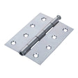 This is an image of Timco - Plain Butt Hinge - Loose Pin (1840) - Zinc 100 x 71 (1 Pairs Plain Bag) 434482