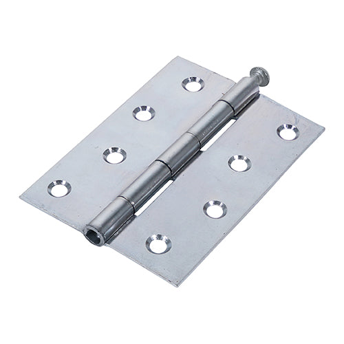 This is an image of Timco - Plain Butt Hinge - Loose Pin (1840) - Zinc 100 x 71 (1 Pairs Plain Bag) 434482