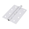 This is an image of Timco - Plain Butt Hinge - Loose Pin (1840) - White 100 x 71 (1 Pairs Plain Bag) 434498
