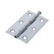 This is an image of Timco - Plain Butt Hinge - Loose Pin (1840) - Zinc 75 x 50 (1 Pairs Plain Bag) 434642