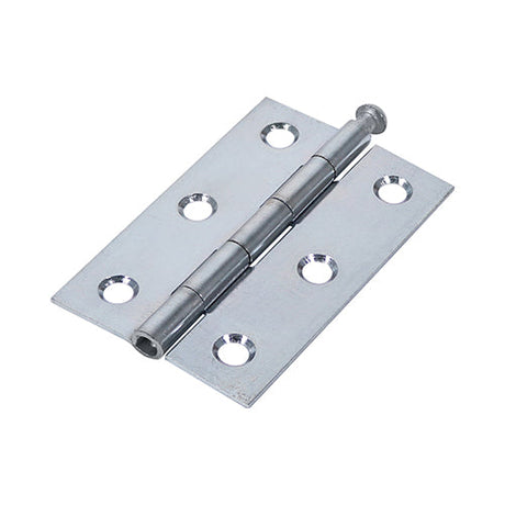 This is an image of Timco - Plain Butt Hinge - Loose Pin (1840) - Zinc 75 x 50 (1 Pairs Plain Bag) 434642