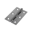 This is an image of Timco - Narrow Plain Butt Hinge (5050) - Self Colour 75 x 48 (1 Pairs Plain Bag) 434645