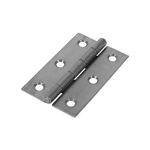 This is an image of Timco - Narrow Plain Butt Hinge (5050) - Self Colour 75 x 48 (1 Pairs Plain Bag) 434645