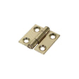 This is an image of Timco - Plain Butt Hinge - Fixed Pin (1838) - Electro Brass 25 x 25 (1 Pairs Plain Bag) 434652