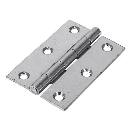 This is an image of Timco - Plain Butt Hinge - Fixed Pin (1838) - Zinc 63 x 44 (1 Pairs TIMpac) 434789P