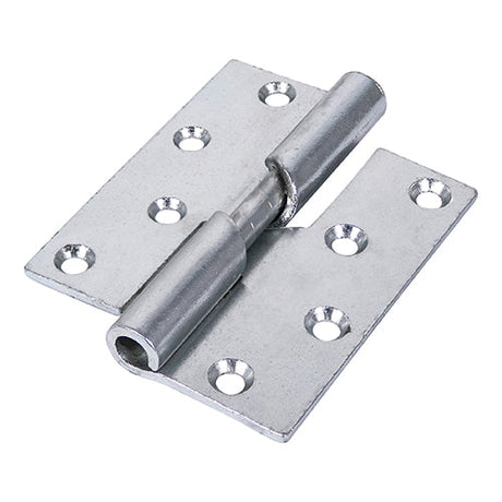 This is an image of Timco - Rising Butt Hinge (466) - Right Hand - Zinc 100 x 86 (1 Pairs Plain Bag) 434792