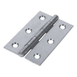 This is an image of Timco - Plain Butt Hinge - Fixed Pin (1838) - Zinc 75 x 50 (1 Pairs TIMpac) 434831P