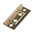 This is an image of Timco - Flush Hinge (105) - Electro Brass 50 x 38.5 (1 Pairs TIMpac) 434872P
