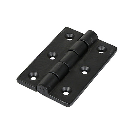 This is an image of Timco - Cast Iron Butt Hinge (200) - Black 75 x 50 (1 Pairs Plain Bag) 434905