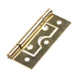 This is an image of Timco - Flush Hinge (105) - Electro Brass 63 x 37 (1 Pairs TIMpac) 434946P