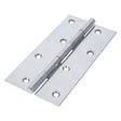 This is an image of Timco - Narrow Plain Butt Hinge (5050) - Zinc 150 x 75 (1 Pairs Plain Bag) 434999