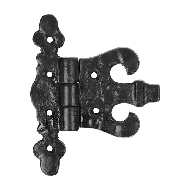 This is an image of Timco - Pair of Unequal Hinges - Antique Black 85mm (1 Pairs Bag) 442523
