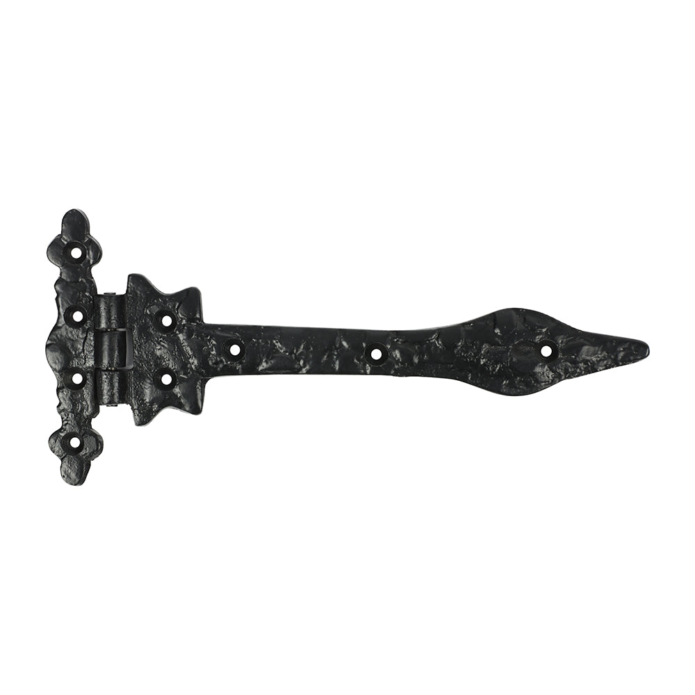 This is an image of Timco - Pair of Spear Hinges - Antique Black 237mm (1 Pairs Bag) 442674