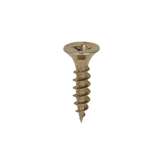 This is an image of Timco - Classic Multi-Purpose Screws - PZ - Double Countersunk - Yellow 4.5 x 20mm - (200 PCS Box) 45020CLAF