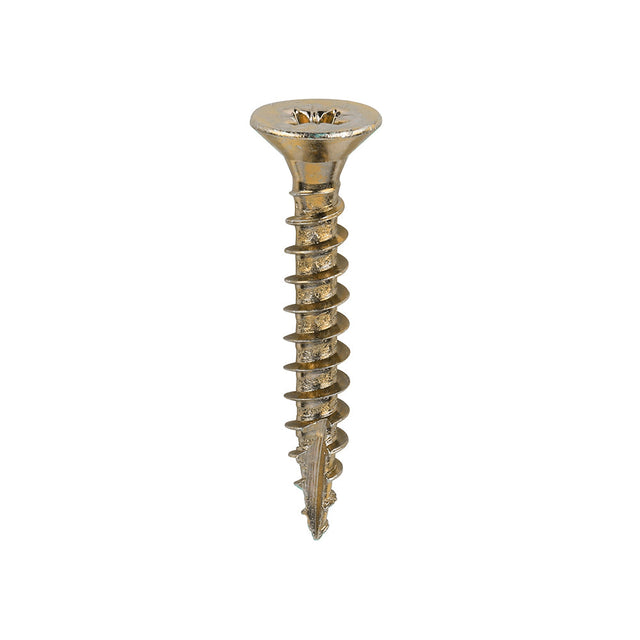 This is an image of Timco - Classic Multi-Purpose Screws - PZ - Double Countersunk - Yellow 4.5 x 30mm - (200 PCS Box) 45030CLAF