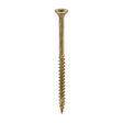 This is an image of Timco - C2 Clamp-Fix Screws - TX - Double Countersunk with Ribs - Twin-Cut - Yellow 4.5 x 70mm - (200 PCS Box) 45070C2C