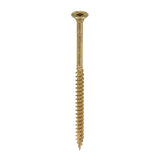 This is an image of Timco - C2 Clamp-Fix Screws - TX - Double Countersunk with Ribs - Twin-Cut - Yellow 4.5 x 80mm - (200 PCS Box) 45080C2C