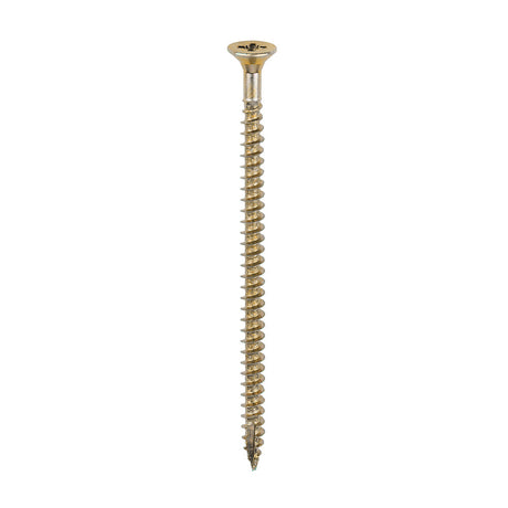 This is an image of Timco - Classic Multi-Purpose Screws - PZ - Double Countersunk - Yellow 4.5 x 80mm - (200 PCS Box) 45080CLAF