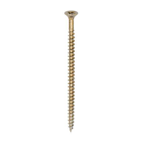 This is an image of Timco - Solo Chipboard & Woodscrews - PZ - Double Countersunk - Yellow 4.5 x 80mm - (200 PCS Box) 45080SOLOC