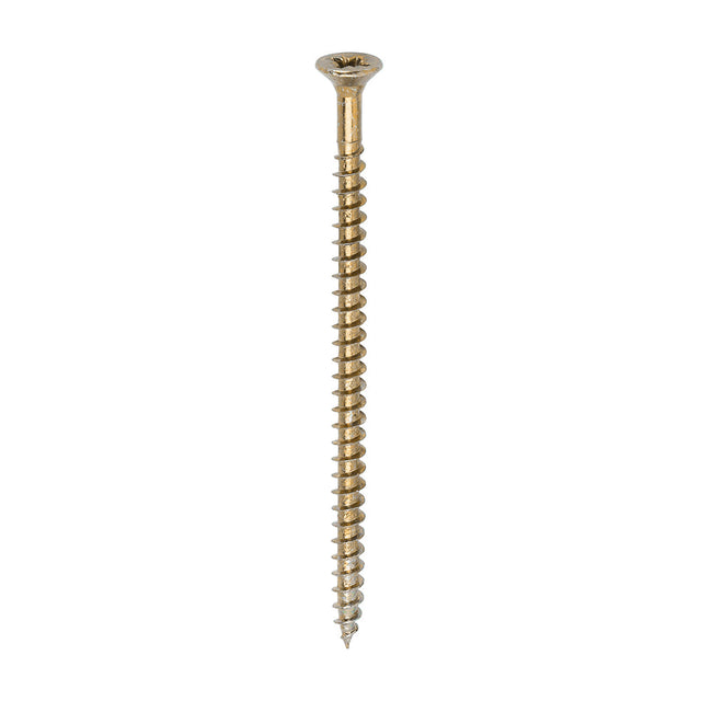 This is an image of Timco - Solo Chipboard & Woodscrews - PZ - Double Countersunk - Yellow 4.5 x 80mm - (200 PCS Box) 45080SOLOC