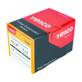 This is an image of Timco - Solo Chipboard & Woodscrews - PZ - Double Countersunk - Yellow 4.5 x 80mm - (200 PCS Box) 45080SOLOC