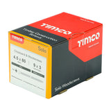 This is an image of Timco - Solo Chipboard & Woodscrews - PZ - Double Countersunk - Zinc 4.5 x 80mm - (200 PCS Box) 45080SOLOZ