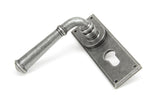 From The Anvil - Pewter Regency Lever Euro Lock Set | Sku. 45128 | Trade Door Handles.