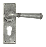 From The Anvil - Pewter Regency Lever Euro Lock Set | Sku. 45128 | Trade Door Handles.