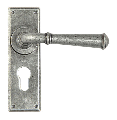 From The Anvil - Pewter Regency Lever Euro Lock Set | Sku. 45128 | Trade Door Handles.