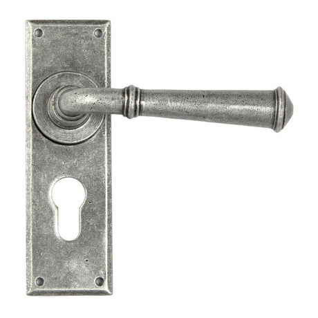 From The Anvil - Pewter Regency Lever Euro Lock Set | Sku. 45128 | Trade Door Handles.