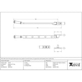 From The Anvil - Pewter 12" Regency Stay | Sku. 45141 | Trade Door Handles.