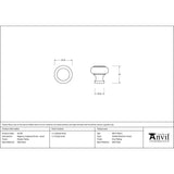 From The Anvil - Pewter Regency Cabinet Knob - Small | Sku. 45149 | Trade Door Handles.