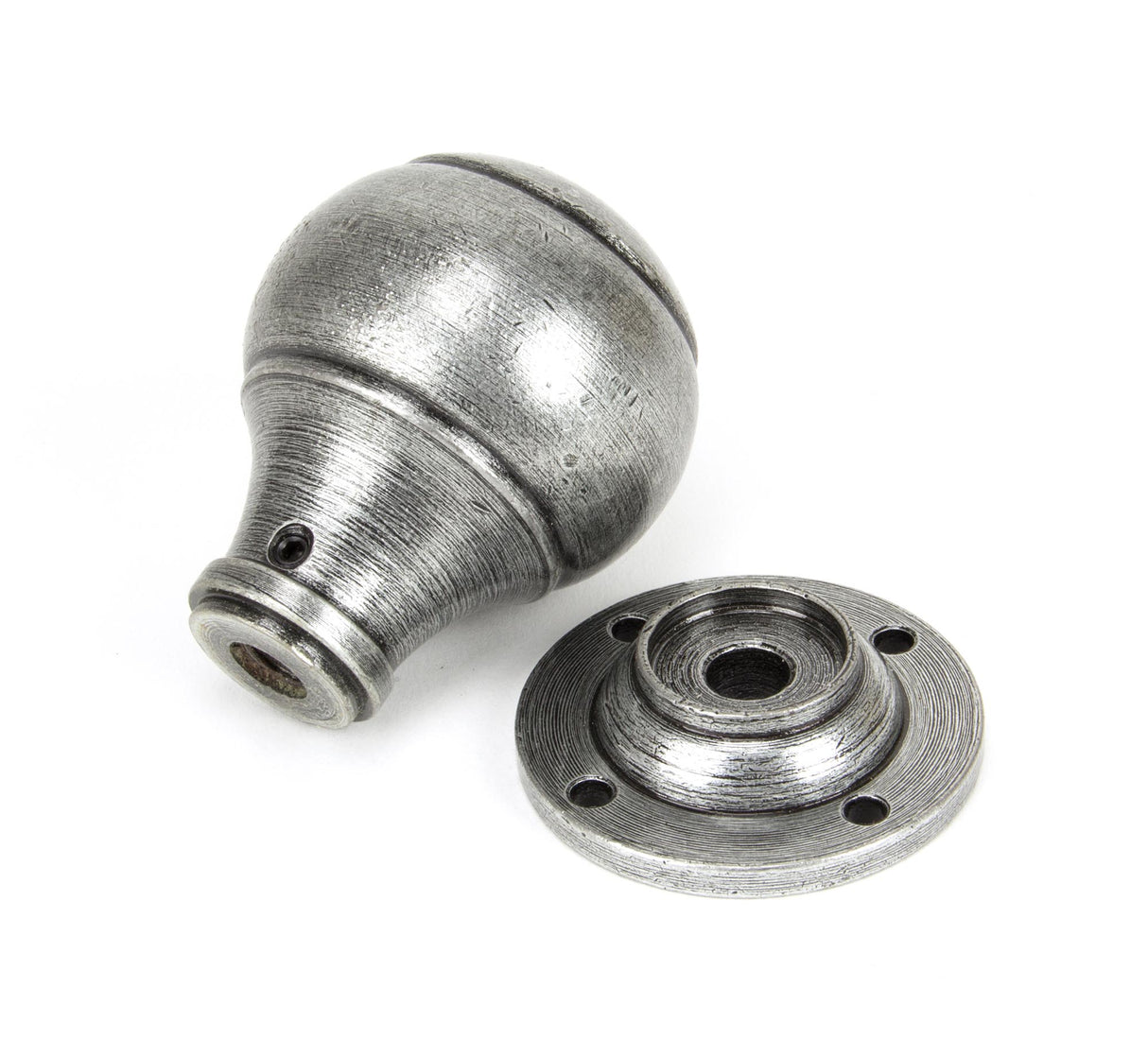 From The Anvil - Pewter Regency Mortice/Rim Knob Set | Sku. 45156 | Trade Door Handles.