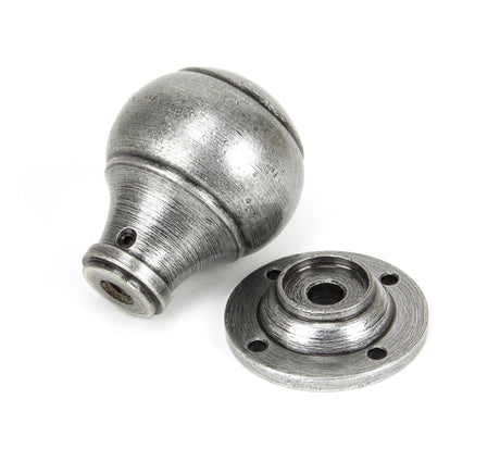 From The Anvil - Pewter Regency Mortice/Rim Knob Set | Sku. 45156 | Trade Door Handles.