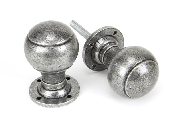From The Anvil - Pewter Regency Mortice/Rim Knob Set | Sku. 45156 | Trade Door Handles.
