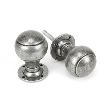 From The Anvil - Pewter Regency Mortice/Rim Knob Set | Sku. 45156 | Trade Door Handles.