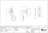From The Anvil - Pewter Shropshire Window Fastener | Sku. 45250 | Trade Door Handles.