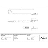 From The Anvil - Pewter 12" Shropshire Window Stay | Sku. 45255 | Trade Door Handles.