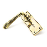 From The Anvil - Aged Brass Hinton Lever Lock Set | Sku. 45310 | Trade Door Handles.