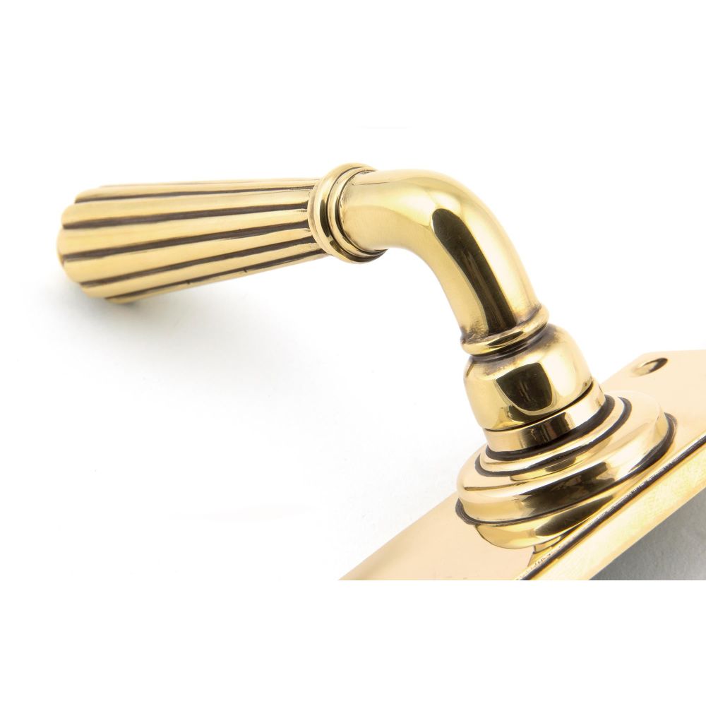 From The Anvil - Aged Brass Hinton Lever Bathroom Set | Sku. 45312 | Trade Door Handles.