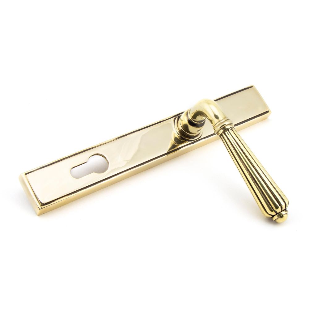 From The Anvil - Aged Brass Hinton Slimline Lever Espag. Lock Set | Sku. 45314 | Trade Door Handles.