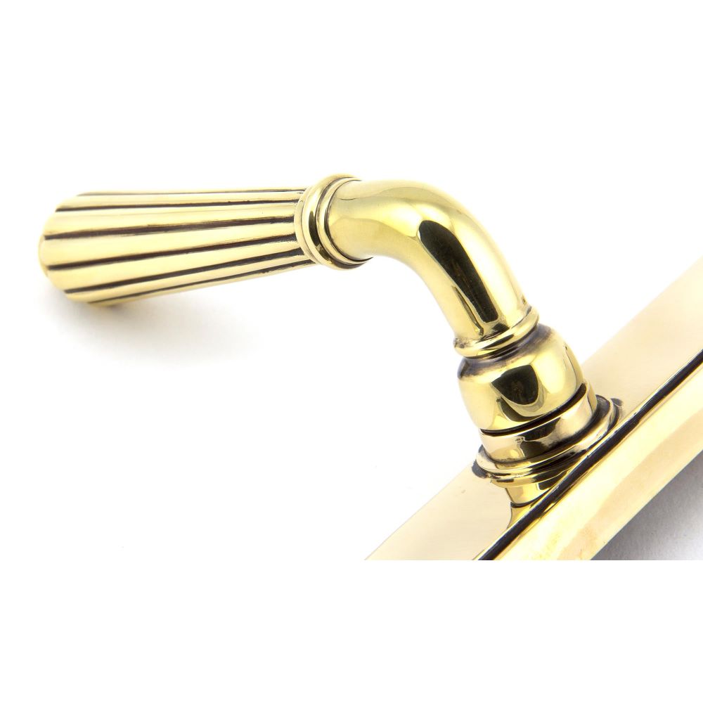 From The Anvil - Aged Brass Hinton Slimline Lever Espag. Lock Set | Sku. 45314 | Trade Door Handles.