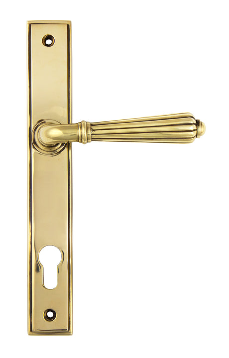 From The Anvil - Aged Brass Hinton Slimline Lever Espag. Lock Set | Sku. 45314 | Trade Door Handles.