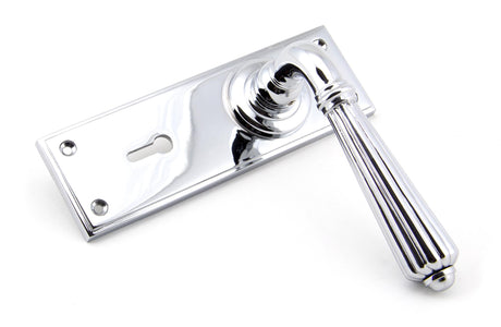 From The Anvil - Polished Chrome Hinton Lever Lock Set | Sku. 45316 | Trade Door Handles.