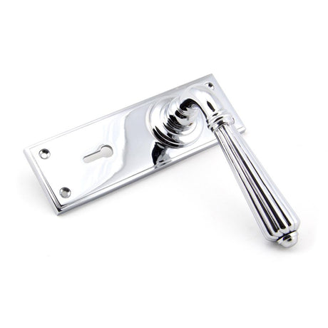 From The Anvil - Polished Chrome Hinton Lever Lock Set | Sku. 45316 | Trade Door Handles.