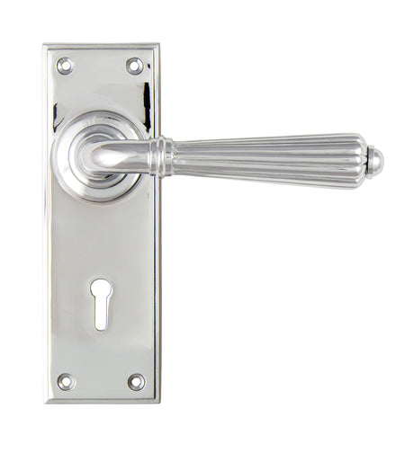 From The Anvil - Polished Chrome Hinton Lever Lock Set | Sku. 45316 | Trade Door Handles.