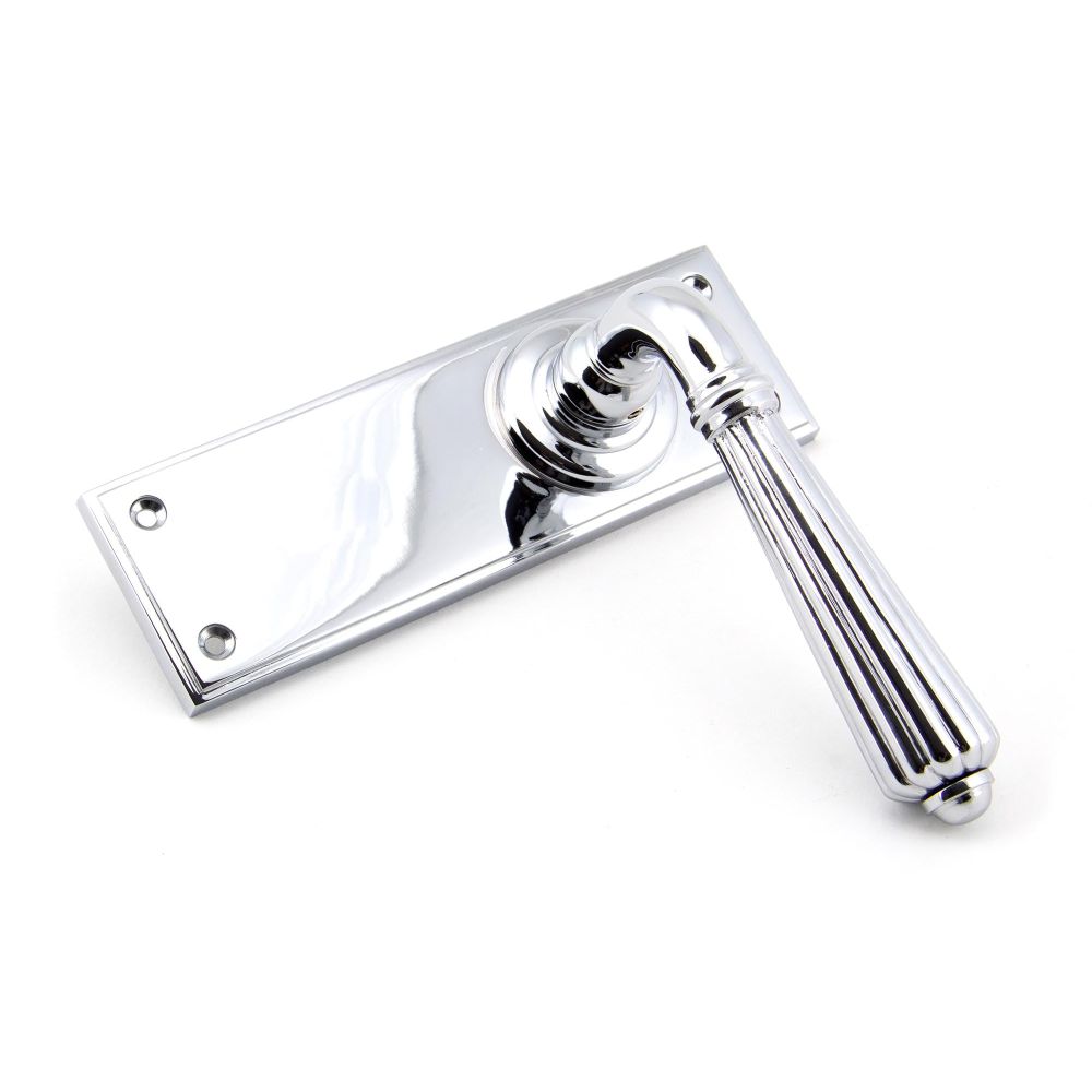 From The Anvil - Polished Chrome Hinton Lever Latch Set | Sku. 45317 | Trade Door Handles.