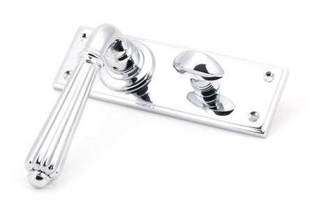 From The Anvil - Polished Chrome Hinton Lever Bathroom Set | Sku. 45318 | Trade Door Handles.