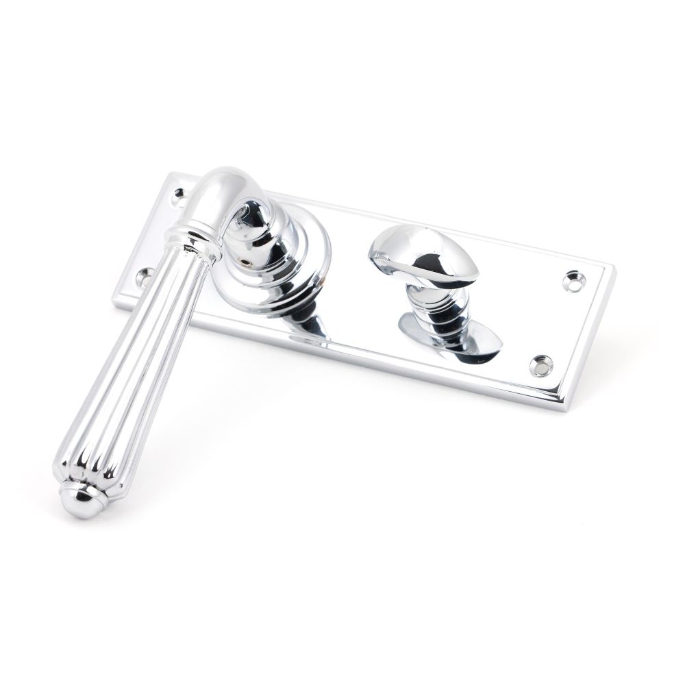 From The Anvil - Polished Chrome Hinton Lever Bathroom Set | Sku. 45318 | Trade Door Handles.
