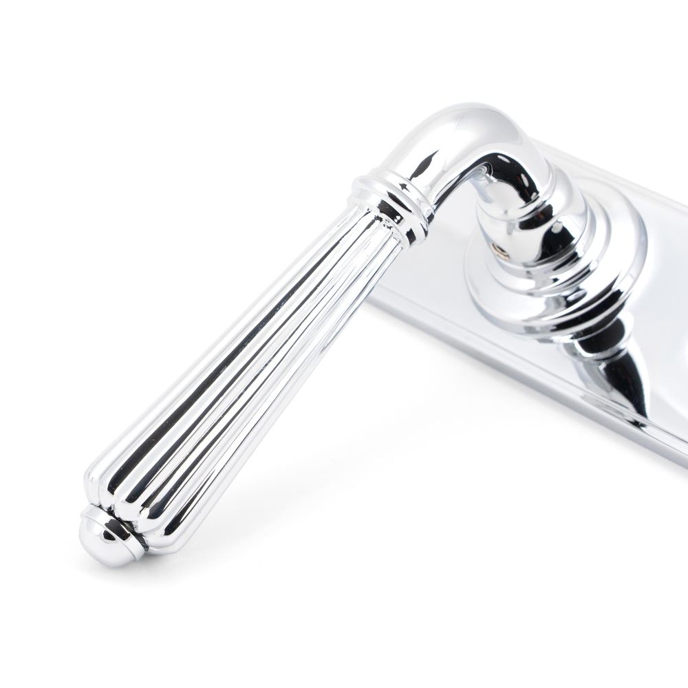 From The Anvil - Polished Chrome Hinton Lever Bathroom Set | Sku. 45318 | Trade Door Handles.